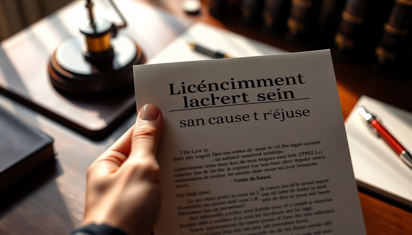Licenciement sans cause réelle et sérieuse : guide juridique complet 2026